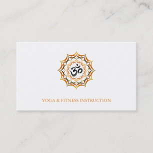Elegant Lotus Flower Logo Yoga Visitekaartje