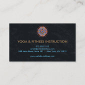 Elegant Lotus Flower Logo Yoga Visitekaartje (Achterkant)