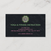 Elegant Lotus Flower Logo Yoga Visitekaartje (Achterkant)