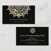 Elegant Lotus Flower Logo Yoga Visitekaartje (Voorkant / Achterkant)