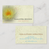 Elegant Lotus Flower Logo Yoga Visitekaartje (Voorkant / Achterkant)