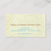 Elegant Lotus Flower Logo Yoga Visitekaartje (Achterkant)