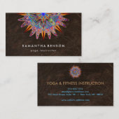 Elegant Lotus Flower Logo Yoga Visitekaartje (Voorkant / Achterkant)