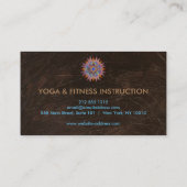 Elegant Lotus Flower Logo Yoga Visitekaartje (Achterkant)