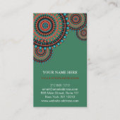 Elegant Lotus Flower Logo Yoga Visitekaartje (Voorkant)