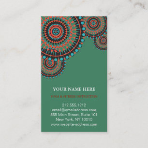 Elegant Lotus Flower Logo Yoga Visitekaartje