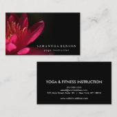 Elegant Lotus Flower Logo Yoga Visitekaartje (Voorkant / Achterkant)