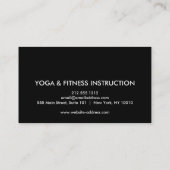 Elegant Lotus Flower Logo Yoga Visitekaartje (Achterkant)