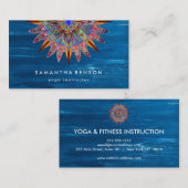 Elegant Lotus Flower Logo Yoga Visitekaartje (Voorkant / Achterkant)
