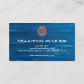 Elegant Lotus Flower Logo Yoga Visitekaartje (Achterkant)
