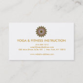 Elegant Lotus Flower Logo Yoga Visitekaartje (Achterkant)