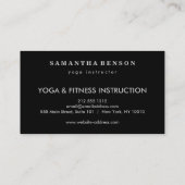 Elegant Lotus Flower Logo Yoga Visitekaartje (Achterkant)