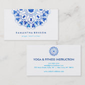 Elegant Lotus Flower Logo Yoga Visitekaartje (Voorkant / Achterkant)