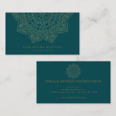 Elegant Lotus Flower Logo Yoga Visitekaartje (Voorkant / Achterkant)