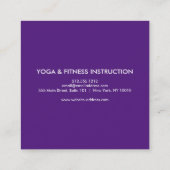 Elegant Lotus Flower Logo Yoga Visitekaartje (Achterkant)