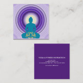 Elegant Lotus Flower Logo Yoga Visitekaartje (Voorkant / Achterkant)