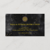 Elegant Lotus Flower Logo Yoga Visitekaartje (Achterkant)