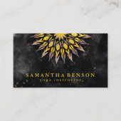 Elegant Lotus Flower Logo Yoga Visitekaartje (Voorkant)