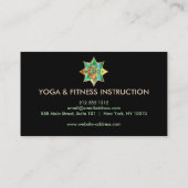 Elegant Lotus Flower Logo Yoga Visitekaartje (Achterkant)