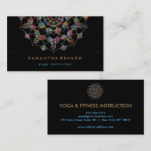 Elegant Lotus Flower Logo Yoga Visitekaartje (Voorkant / Achterkant)