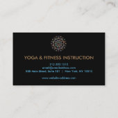Elegant Lotus Flower Logo Yoga Visitekaartje (Achterkant)