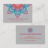 Elegant Lotus Flower Logo Yoga Visitekaartje (Voorkant / Achterkant)