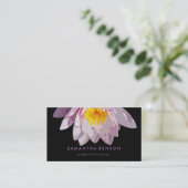 Elegant Lotus Flower Logo Yoga Visitekaartje (Staand voorkant)