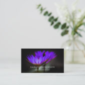 Elegant Lotus Flower Logo Yoga Visitekaartje (Staand voorkant)