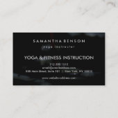 Elegant Lotus Flower Logo Yoga Visitekaartje (Achterkant)