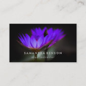 Elegant Lotus Flower Logo Yoga Visitekaartje (Voorkant)