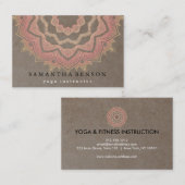 Elegant Lotus Flower Logo Yoga Visitekaartje (Voorkant / Achterkant)