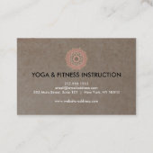 Elegant Lotus Flower Logo Yoga Visitekaartje (Achterkant)