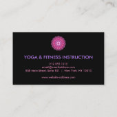 Elegant Lotus Flower Logo Yoga Visitekaartje (Achterkant)
