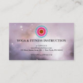 Elegant Lotus Flower Logo Yoga Visitekaartje (Achterkant)