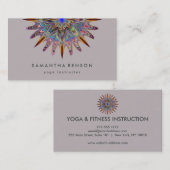 Elegant Lotus Flower Logo Yoga Visitekaartje (Voorkant / Achterkant)