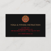 Elegant Lotus Flower Logo Yoga Visitekaartje (Achterkant)