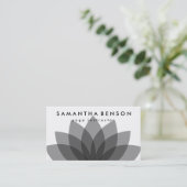 Elegant Lotus Flower Logo Yoga Visitekaartje (Staand voorkant)