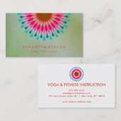 Elegant Lotus Flower Logo Yoga Visitekaartje (Voorkant / Achterkant)