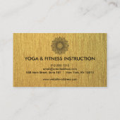 Elegant Lotus Flower Logo Yoga Visitekaartje (Achterkant)