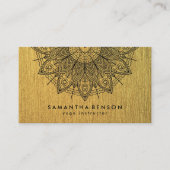 Elegant Lotus Flower Logo Yoga Visitekaartje (Voorkant)