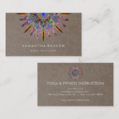 Elegant Lotus Flower Logo Yoga Visitekaartje (Voorkant / Achterkant)