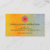 Elegant Lotus Flower Logo Yoga Visitekaartje (Achterkant)