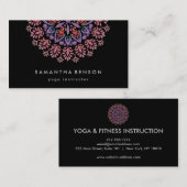 Elegant Lotus Flower Logo Yoga Visitekaartje (Voorkant / Achterkant)