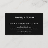 Elegant Lotus Flower Logo Yoga Visitekaartje (Achterkant)