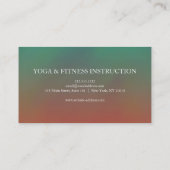 Elegant Lotus Flower Logo Yoga Visitekaartje (Achterkant)