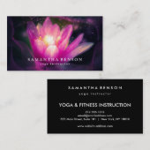 Elegant Lotus Flower Logo Yoga Visitekaartje (Voorkant / Achterkant)