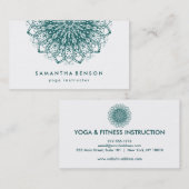 Elegant Lotus Flower Logo Yoga Visitekaartje (Voorkant / Achterkant)