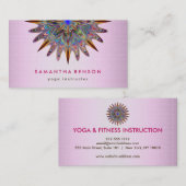 Elegant Lotus Flower Logo Yoga Visitekaartje (Voorkant / Achterkant)