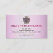 Elegant Lotus Flower Logo Yoga Visitekaartje (Achterkant)
