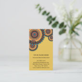 Elegant Lotus Flower Logo Yoga Visitekaartje (Staand voorkant)